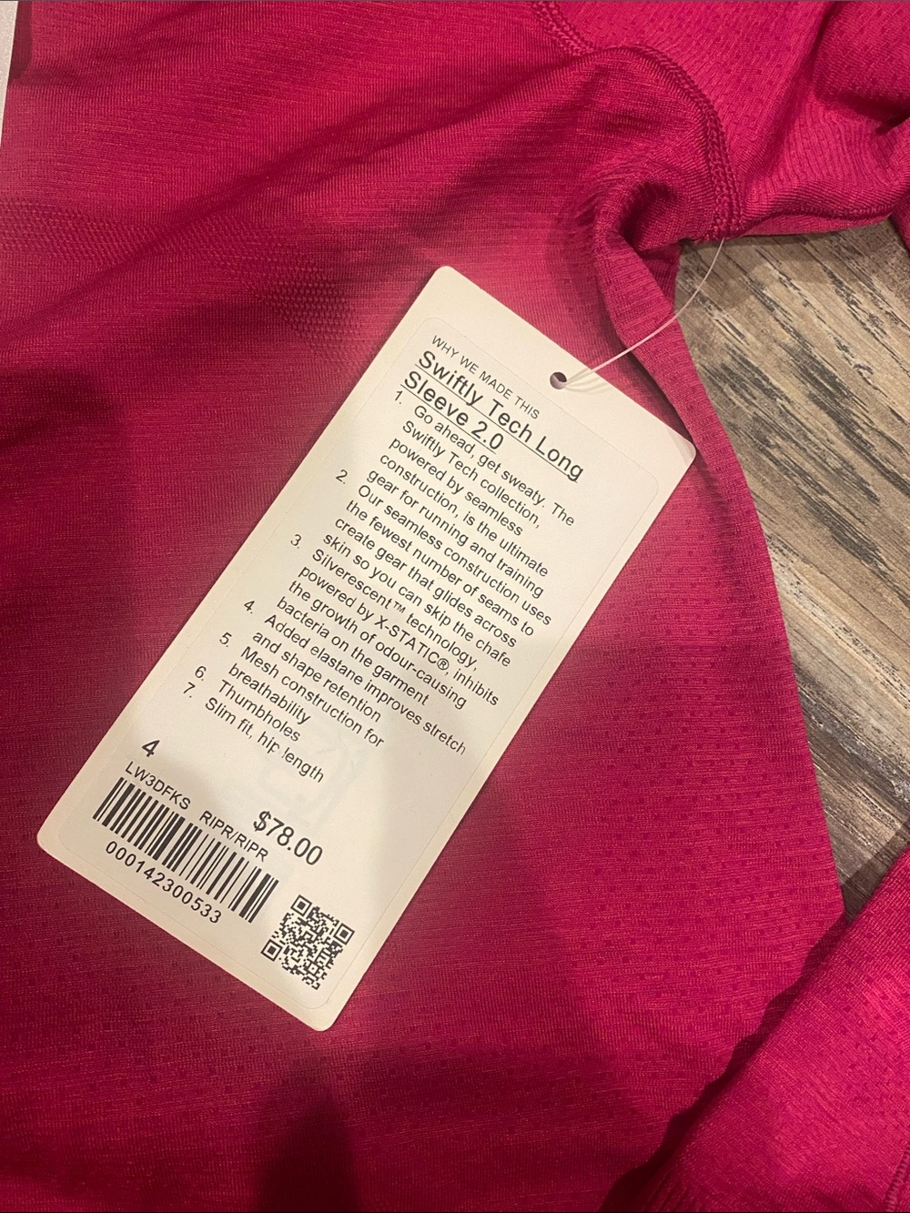 Lululemon nwt swiftly tech long sleeve 2.0 - Picture 3 of 3